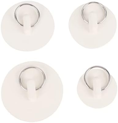 DRESSOOS Ergonomic Drain Plugs Set of 4 with Hanging Ring 1