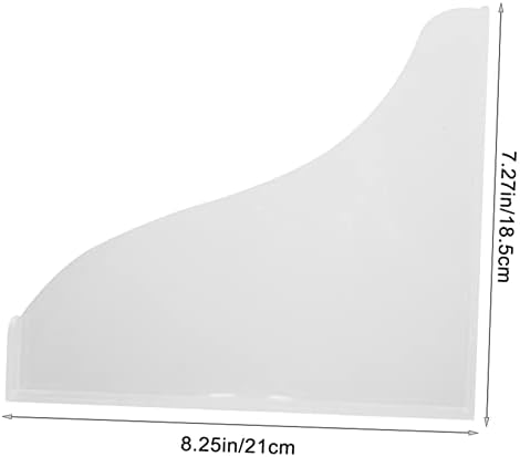 FIXOSHEE 1 Set Transparent Acrylic Bath Splash Guard