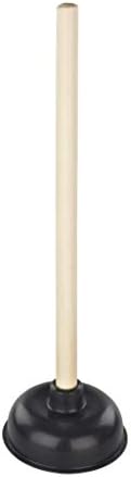Large Basic Plunger with Wooden Handle