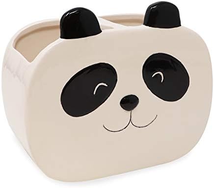 Isaac Jacobs Panda Cup Holder 2-Section Organizer
