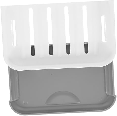 COOLHIYA 1set Absorbent Soap Dish Wall Mount Bathroom Holder