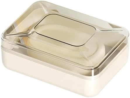 Guaber PET Soap Dish with Lid Drain Rack