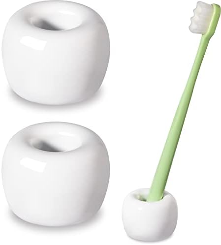 Urbanstrive Sleek Mini Ceramic Toothbrush Holder 2 Pack 1