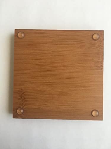 Bamboo Soap Dish Set of 5 4x4x05 Inches