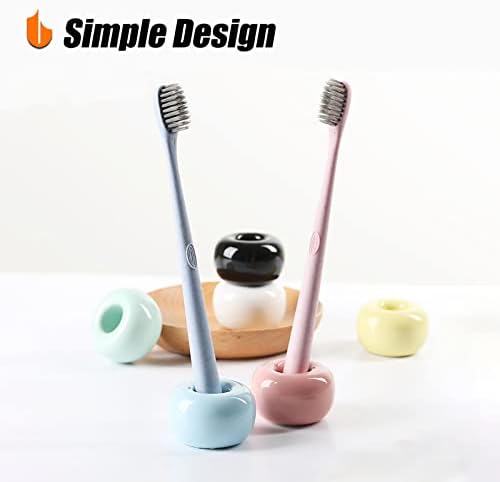 Urbanstrive Sleek Mini Ceramic Toothbrush Holder 2 Pack 1