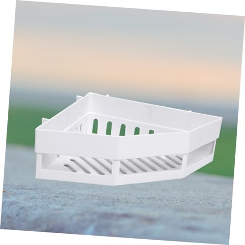 PRETYZOOM White Triangle Shower Caddy Corner Shelf