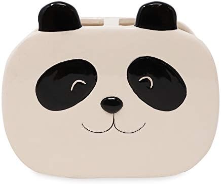 Isaac Jacobs Panda Cup Holder 2-Section Organizer