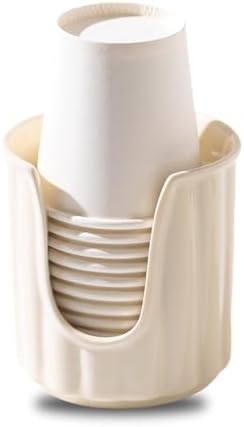 TANEW Ceramic Cup Dispenser with Vertical Stripes - 3oz Dixiee Holder