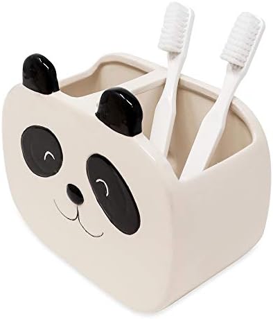 Isaac Jacobs Panda Cup Holder 2-Section Organizer