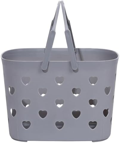 Portable Shower Caddy with Handles and Large Storage Capacity Gray