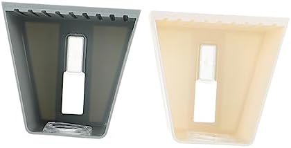 PAMINGONO 2pcs Wall Mounted Shampoo Hook Organizer Rack For Bathroom