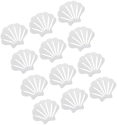 VALICLUD 12Pcs Shell Shape Non-Slip Bath Stickers for Safety and Traction