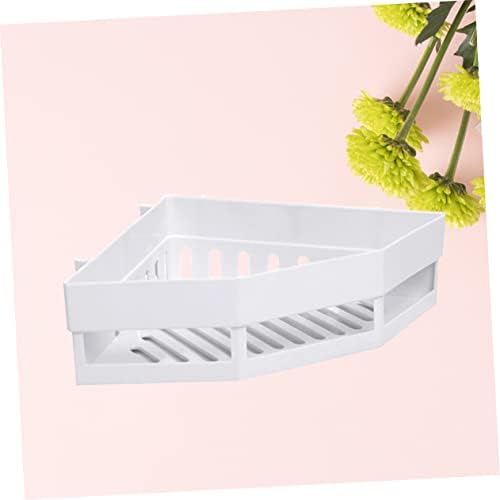PRETYZOOM White Triangle Shower Caddy Corner Shelf