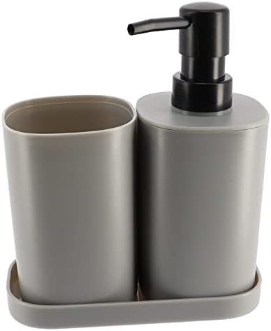 EVIDECO Gray Bathroom Set - 3 Piece Accessories