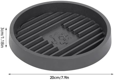 Gray Toilet Plunger Holder with Quick Drying Mat
