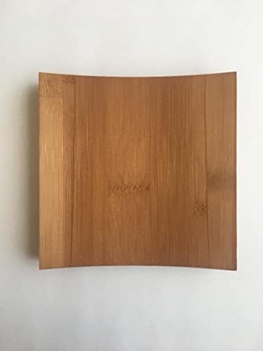 Bamboo Soap Dish Set of 5 4x4x05 Inches
