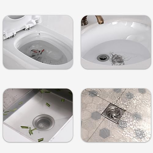 Grey Toilet Plunger Set with Holder for Bathroom