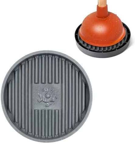 Gray Toilet Plunger Holder with Quick Drying Mat