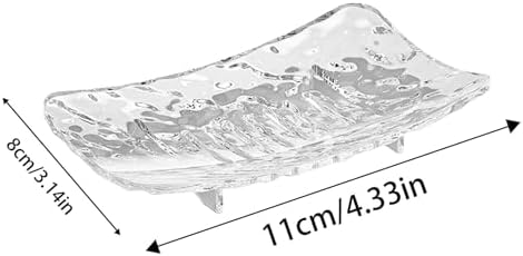 Pink Rectangular Soap Dish with Drain Hole Design