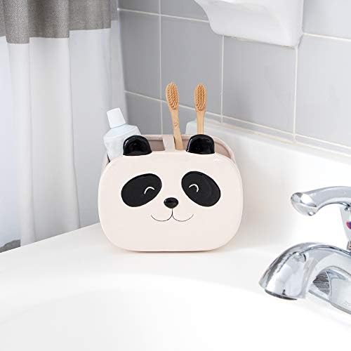 Isaac Jacobs Panda Cup Holder 2-Section Organizer