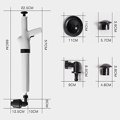Tyenaza 9 in 1 Toilet Plunger Kit with Air Blaster