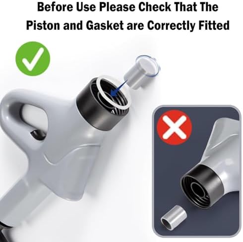 Nuotuv Pneumatic Floor Drain Unclogging Tool with Visual Barometer