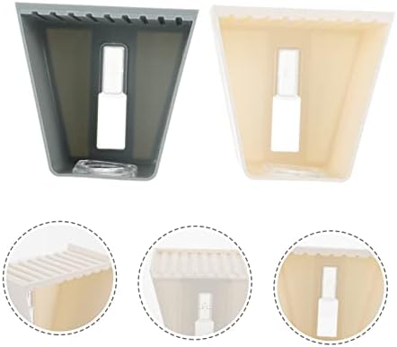 PAMINGONO 2pcs Wall Mounted Shampoo Hook Organizer Rack For Bathroom