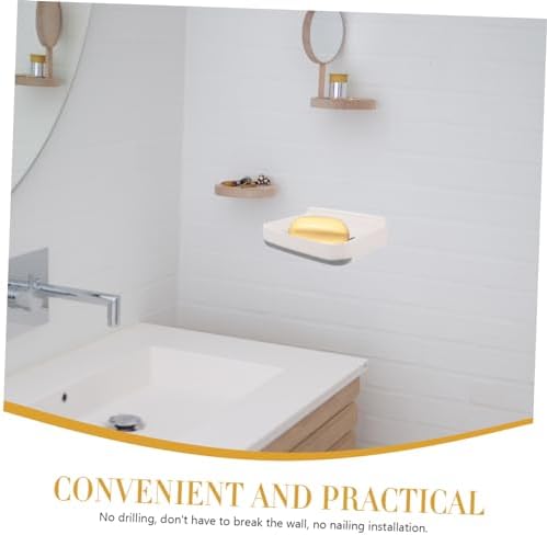 LABRIMP Absorbent Soap Dish No Drilling Wall Mount
