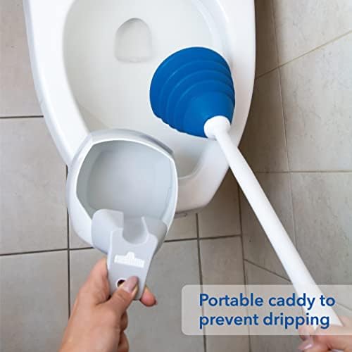Unger EZ Plunger with No-Drip Caddy - Discreet Bathroom Tool