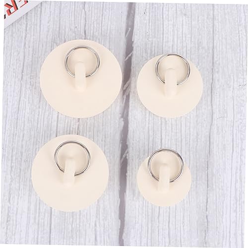 DRESSOOS Ergonomic Drain Plugs Set of 4 with Hanging Ring 1