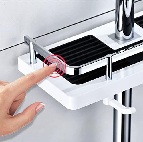 BAHELS Shower Caddy Rectangle Tray with Lifting Rod