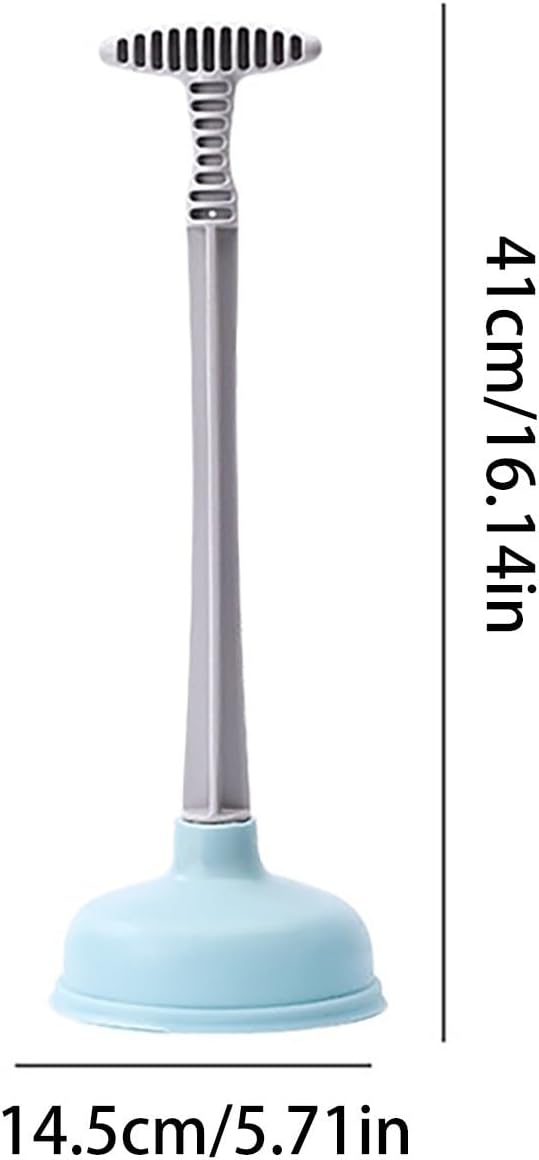 Grey Toilet Plunger Set with Holder for Bathroom