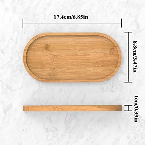 Gttyowyin Bamboo Soap Dispenser Tray Organizer