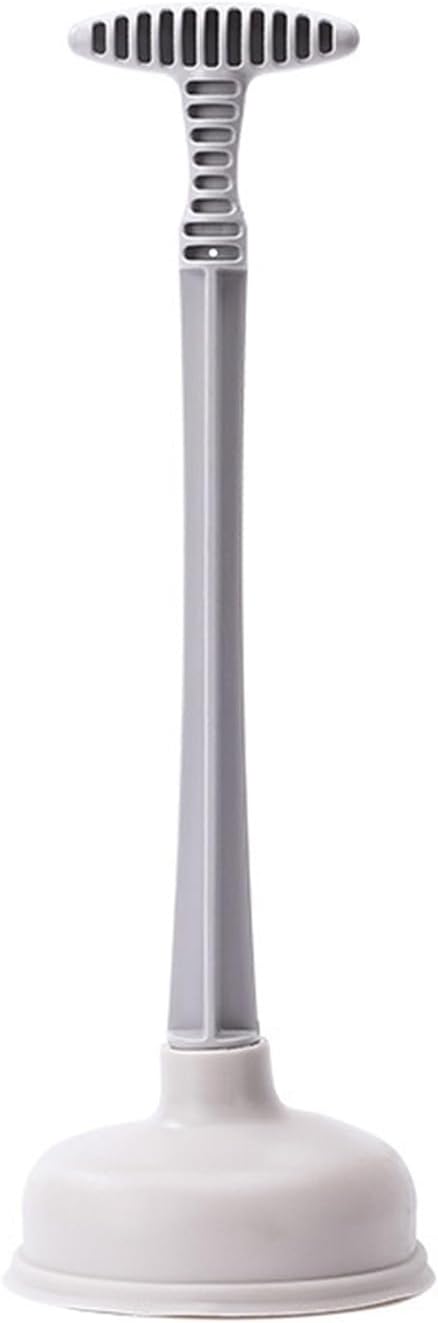 Grey Toilet Plunger Set with Holder for Bathroom
