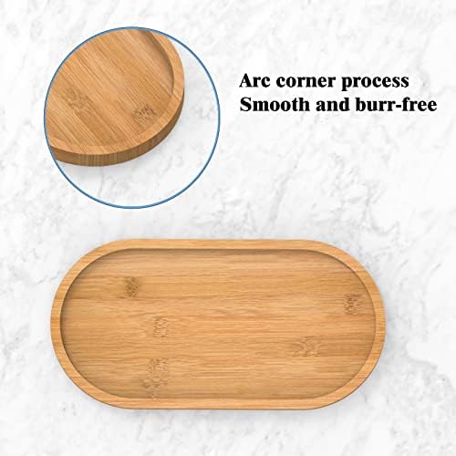 Gttyowyin Bamboo Soap Dispenser Tray Organizer