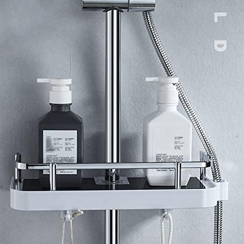 BAHELS Shower Caddy Rectangle Tray with Lifting Rod