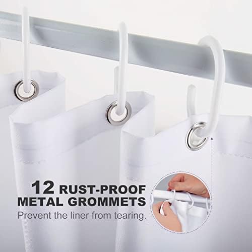 Red Skull Pattern Waterproof Shower Curtain Set with 12 Hooks