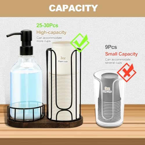 Tanggiteck Country-Style Iron Cup Holder Set