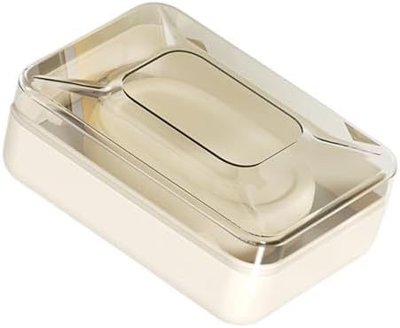 Guaber PET Soap Dish with Lid Drain Rack