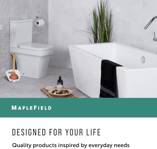 Maplefield Universal Toilet Sink Plunger Tray - White Easy to Clean Drip Holder