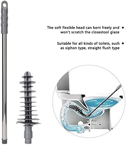 Haofy Toilet Plunger with Wall Hook and Flexible Head
