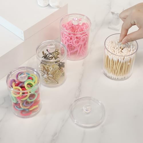 3 Pack Aynoo Cotton Swab Ball Holder with Labels