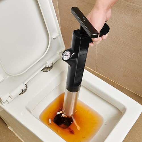 Rehomy High-Pressure Toilet Plunger with Barometer