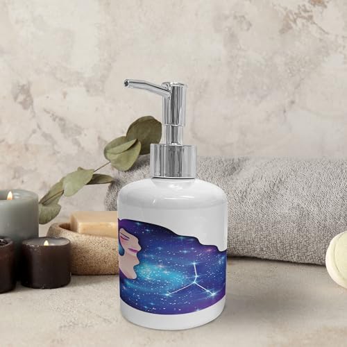 Ambesonne Celestial Bathroom Accessory Set with Cancer Zodiac