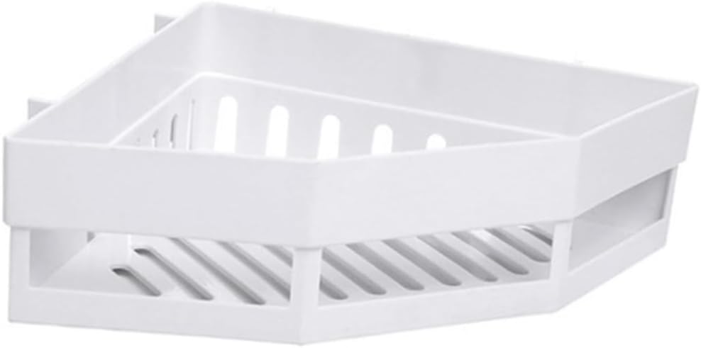 PRETYZOOM White Triangle Shower Caddy Corner Shelf
