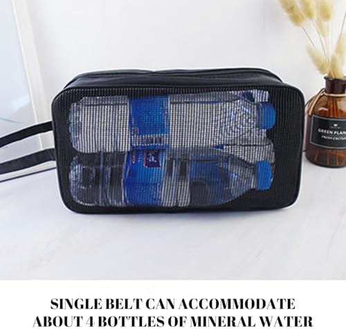 Csafyrt Mesh Shower Bag with Zipper and Strap