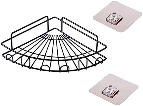 COOLHIYA Wall-Mounted Shower Corner Shelf with Triangular Design