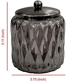 Nu Steel GLA328D-1 Glacier Glass Black Trim Storage Organizer
