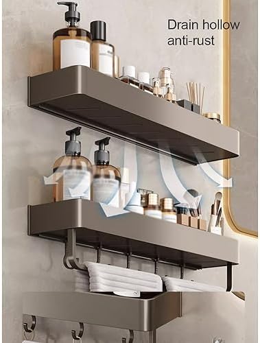 BAHELS Shower Caddy 1 Layer 30cm Wall Shelf