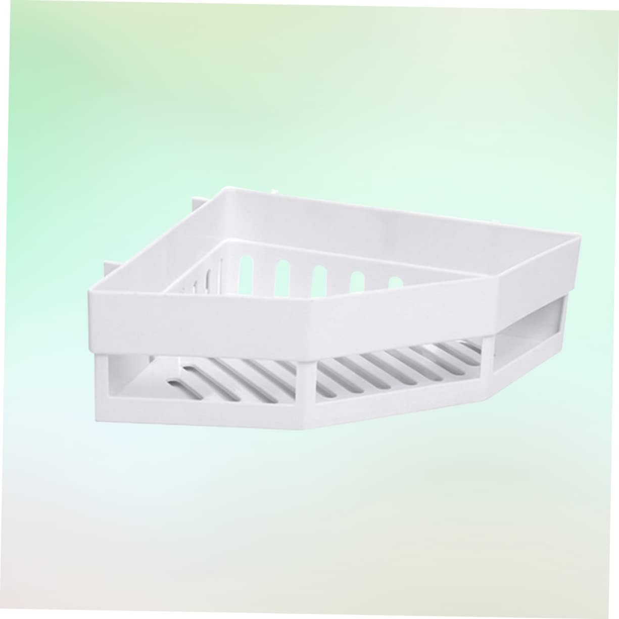 PRETYZOOM White Triangle Shower Caddy Corner Shelf